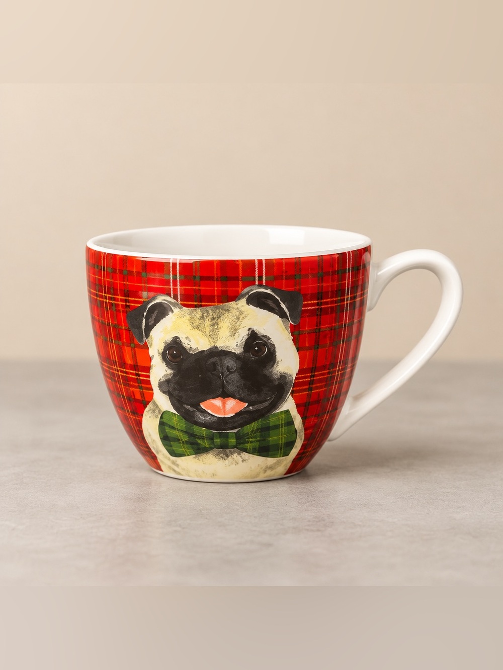 Portobello By Design Pug Dog Bone China Coffee Cup